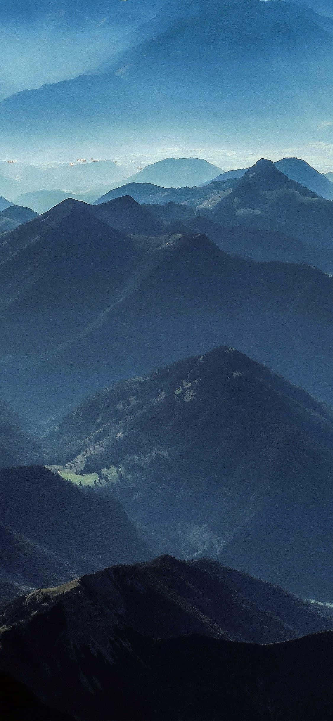 iPhone Xのための静かな湖畔風景 壁紙