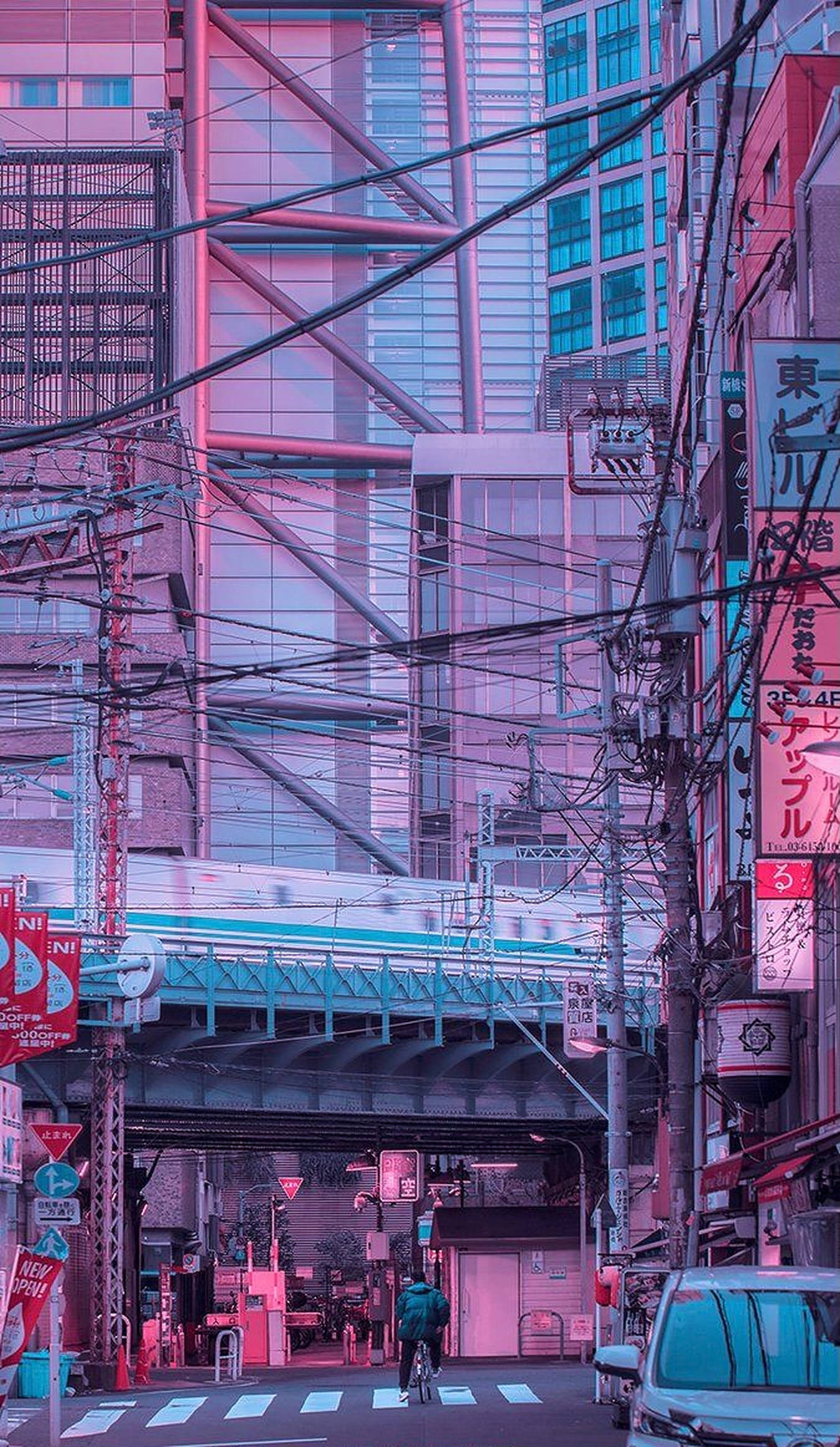 美しい東京の街並み iPhone 壁紙