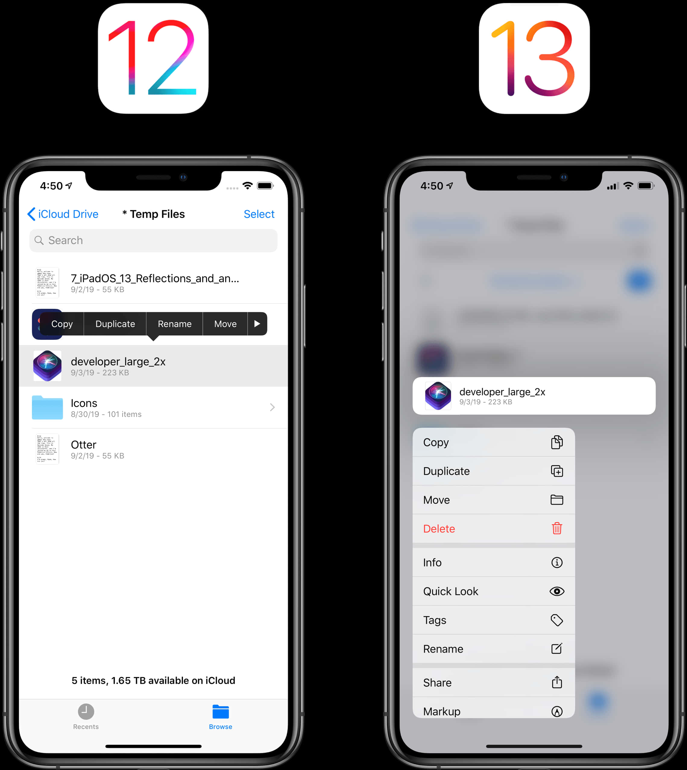 iPhone12と13の比較 壁紙