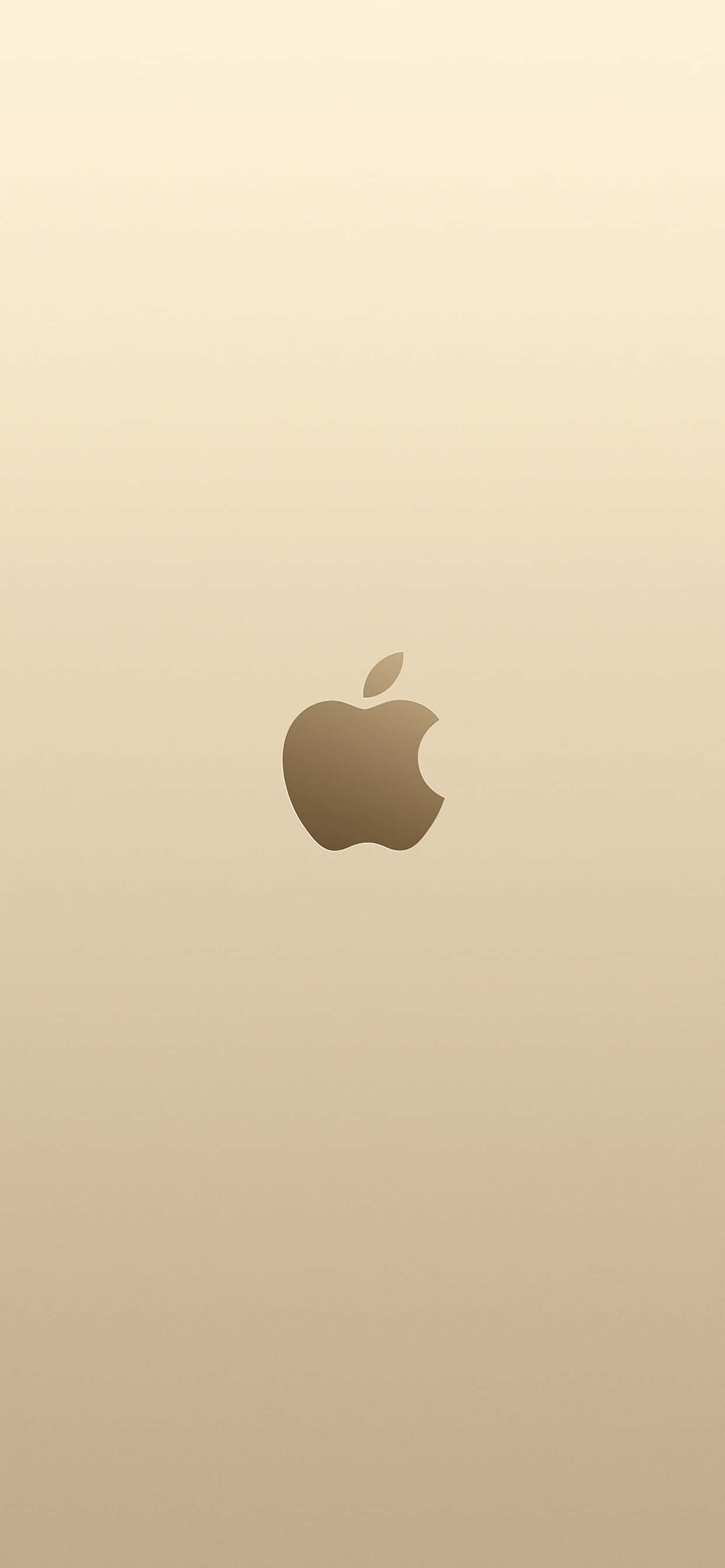 iPhoneロゴ ゴールド背景 壁紙