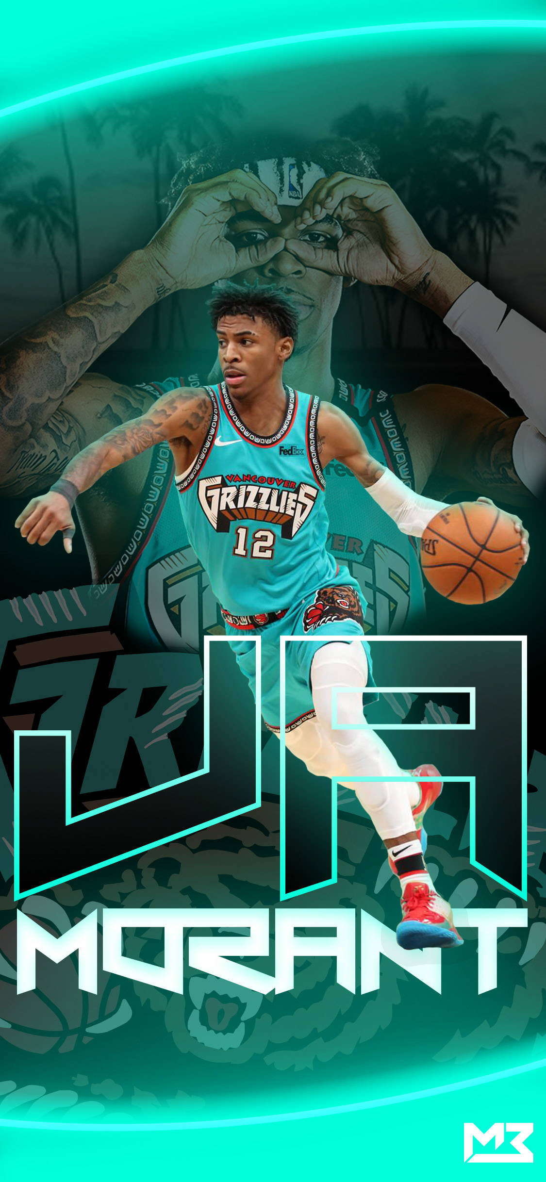 メンフィス・グリズリーズ Ja Morant ポスター 壁紙