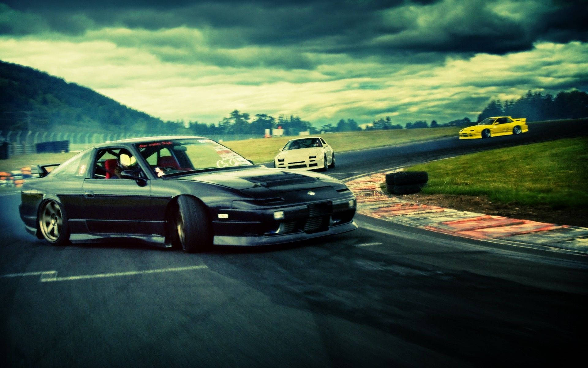 JDM 美学のレース背景 壁紙