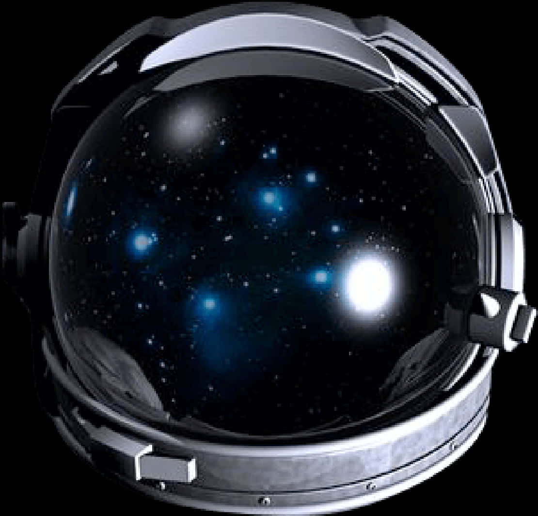 宇宙飛行士ヘルメット 星空の宇宙 反射.JPG 壁紙