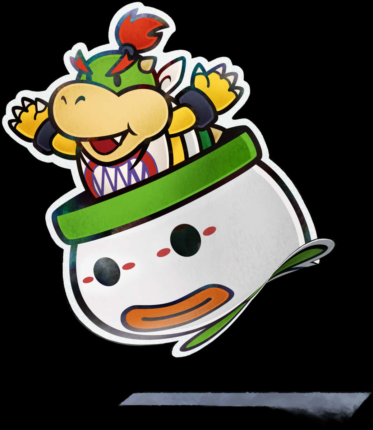 クッパJr. クッパクラウンコプター ステッカー 壁紙