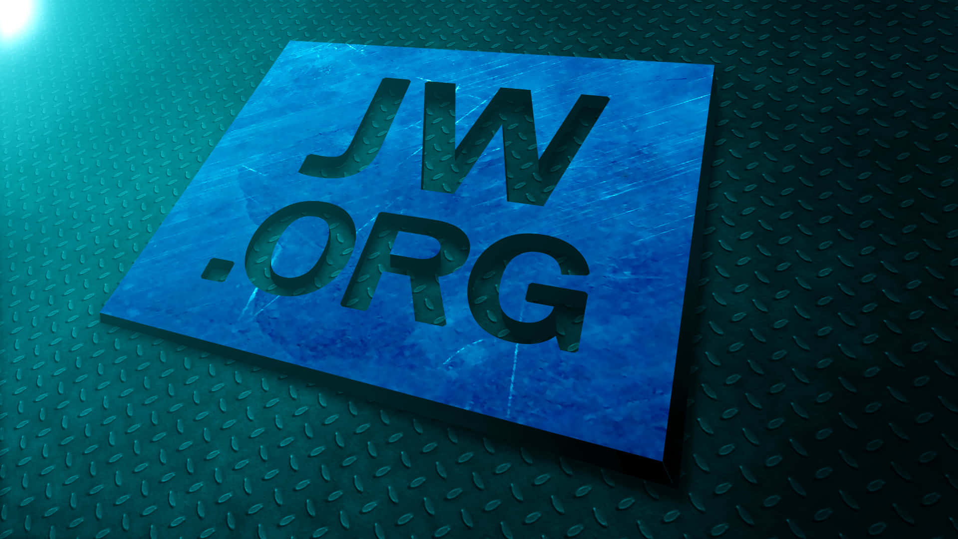 鋼板に刻まれたJWorgロゴ 壁紙