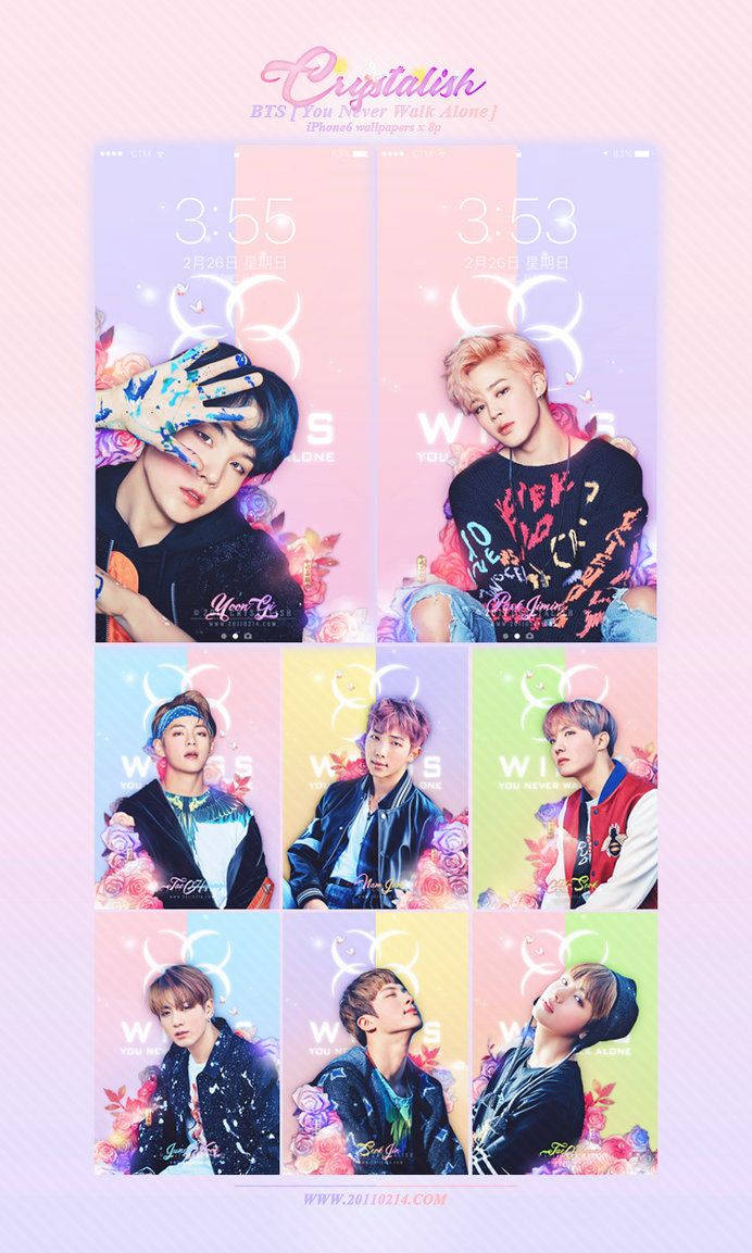 満開のK-POPグループBTSをキャッチ - 心温まるパフォーマンスでファンを魅了 壁紙