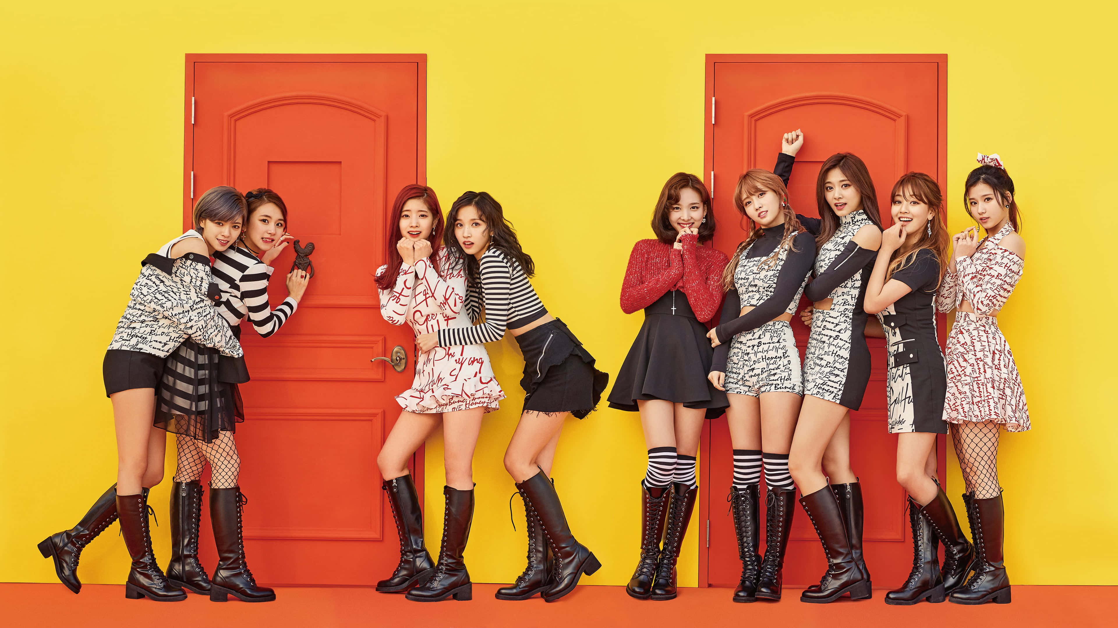魅惑の瞬間、K-POPガールズグループTWICE 壁紙