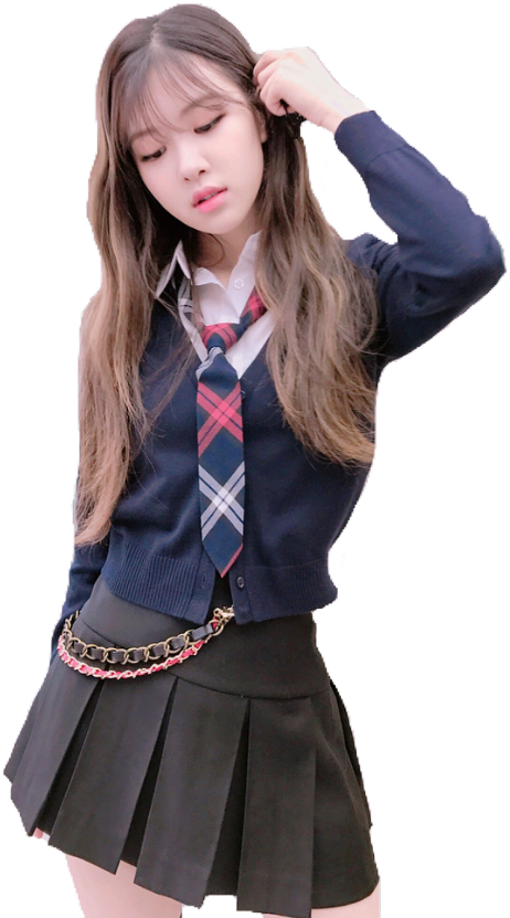 Kpop風スクールガール衣装 壁紙