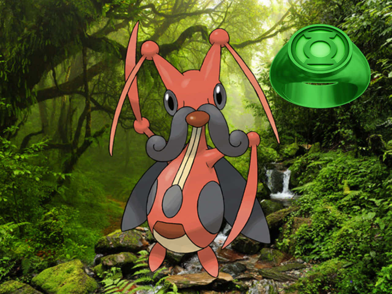Kricketune ポケモン 自然の背景 壁紙