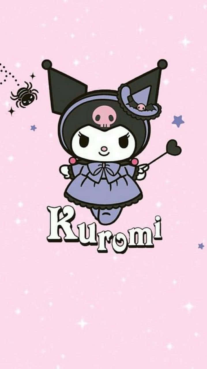 Kuromi iPhone 魔女パープル 壁紙