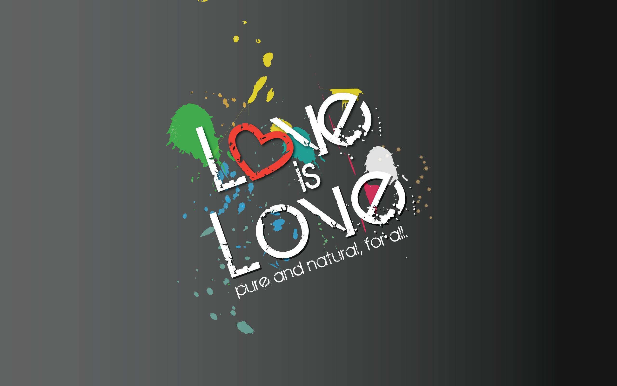 Love Is Love アート引用 壁紙