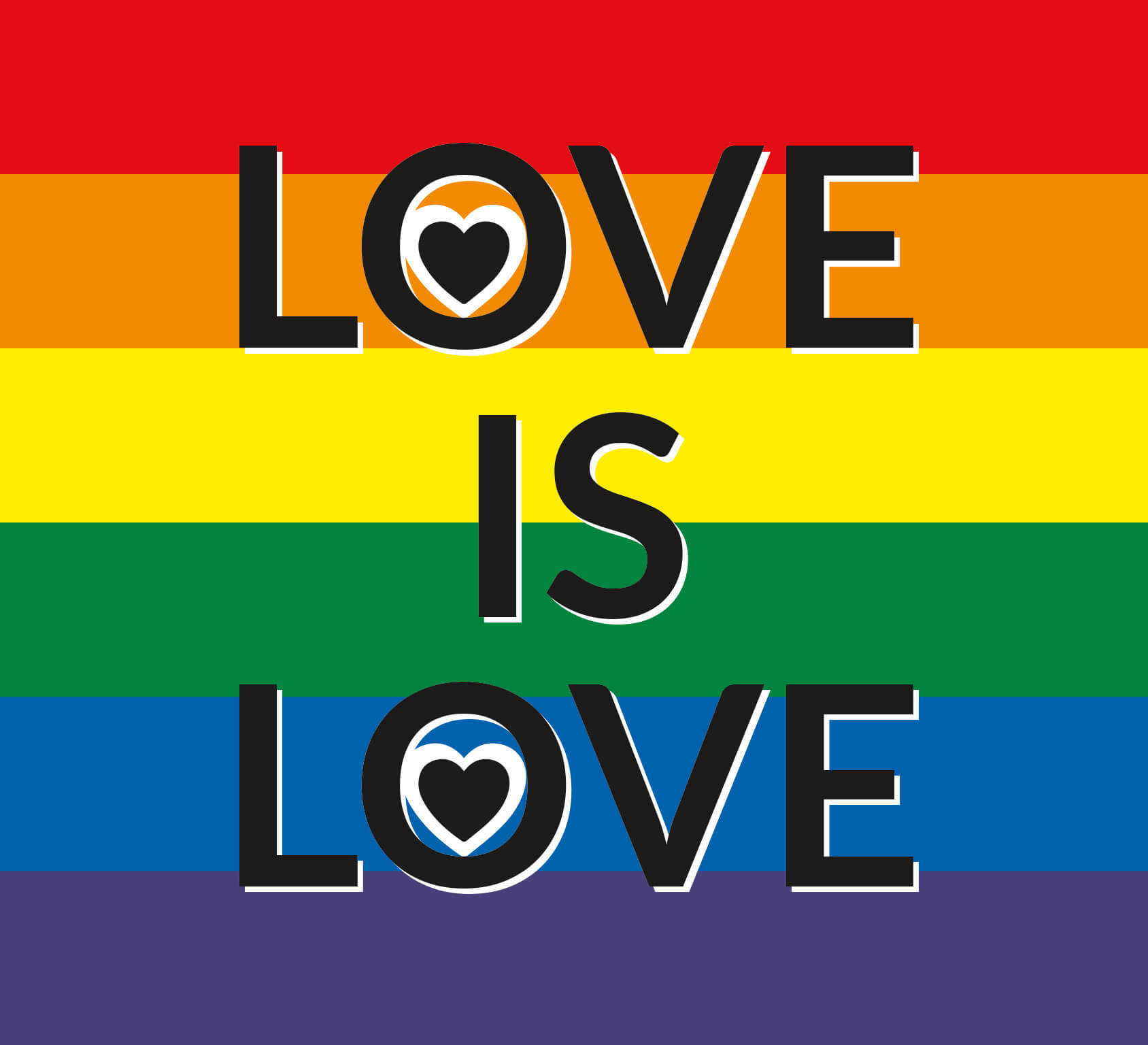 Love Is Love レインボー 壁紙