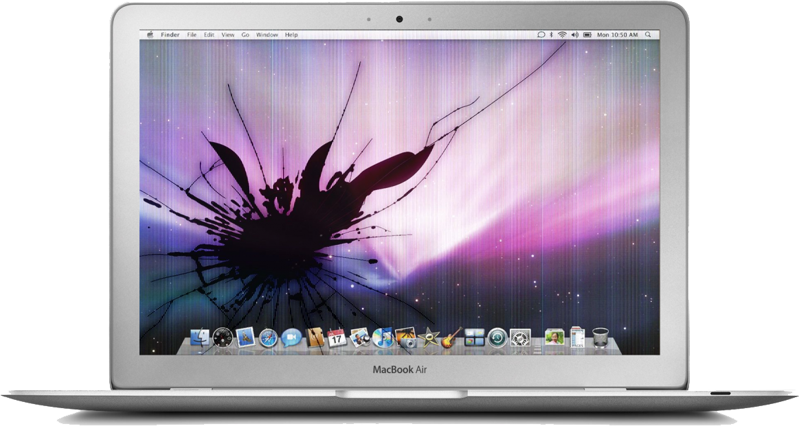 Mac Book Air ひび割れ画面壁紙 壁紙