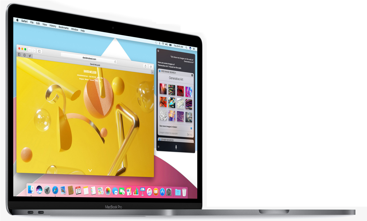 Mac Book Pro デュアルディスプレイセットアップ 壁紙