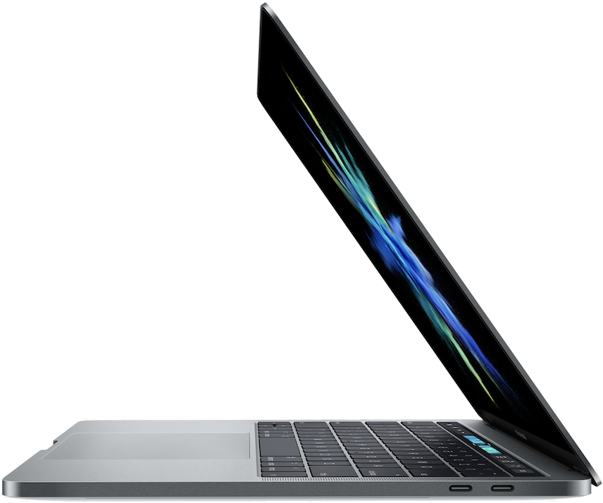 Mac Book Pro 横からの眺め 壁紙
