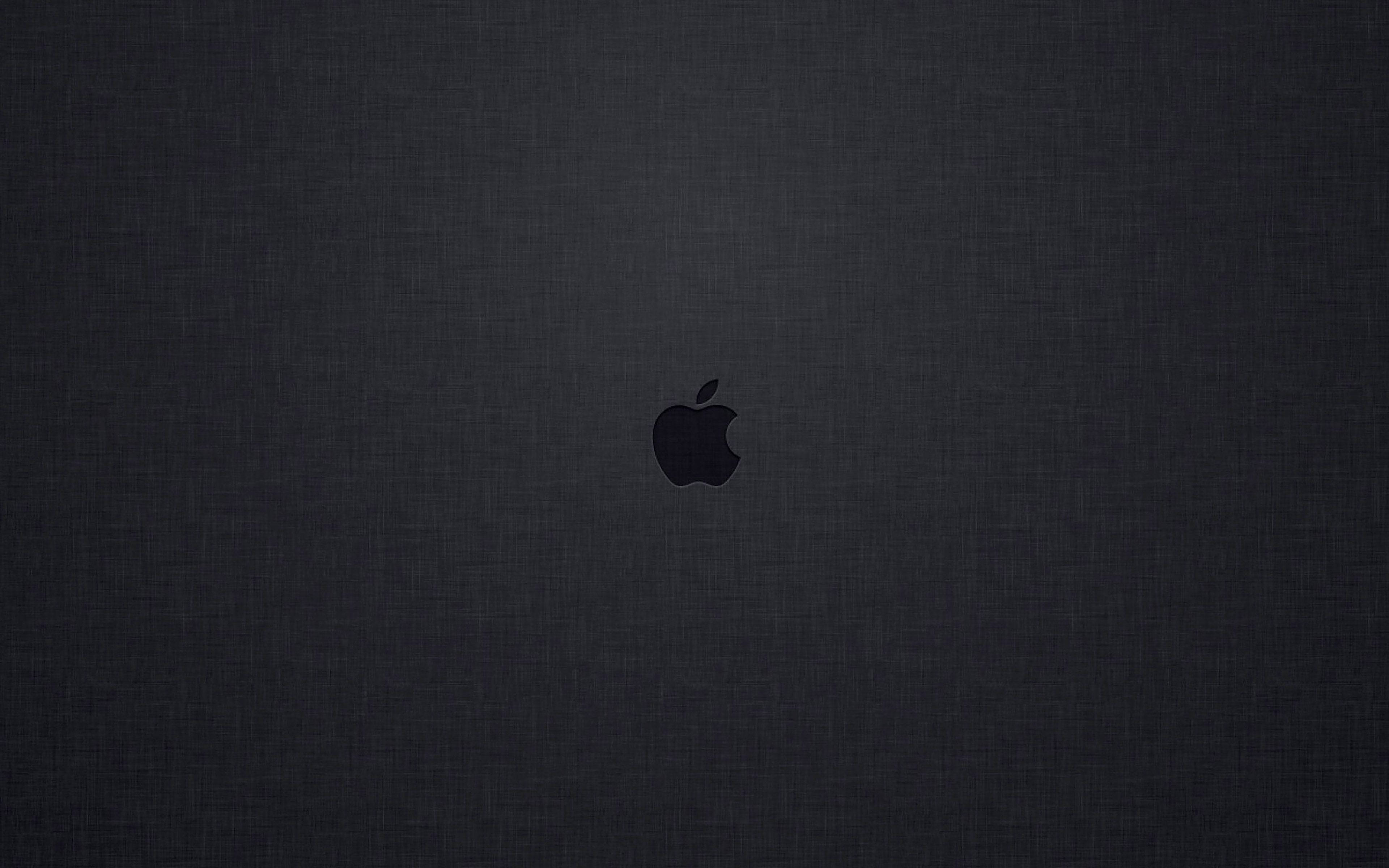 小さなアップルロゴ ブラックMac 壁紙
