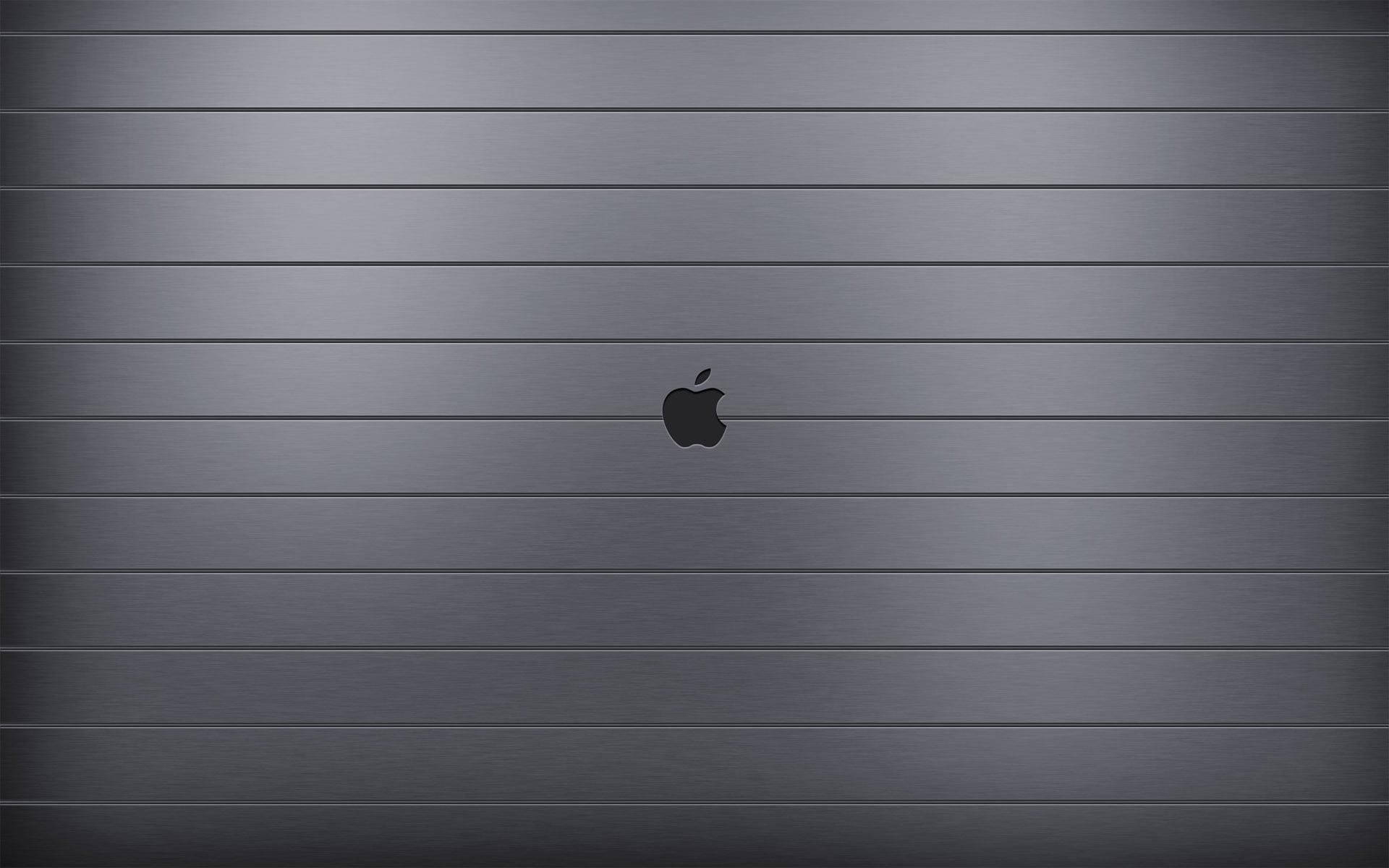 MacBook Air メタリックロゴ 壁紙