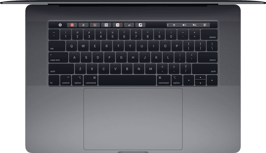 MacBook Pro キーボード上面ビュー 壁紙