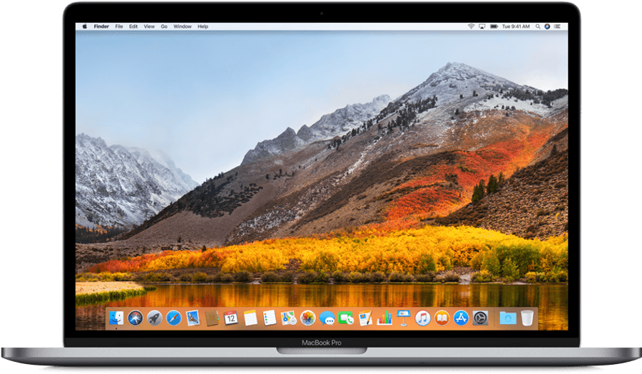 MacBook Proと山岳壁紙 壁紙