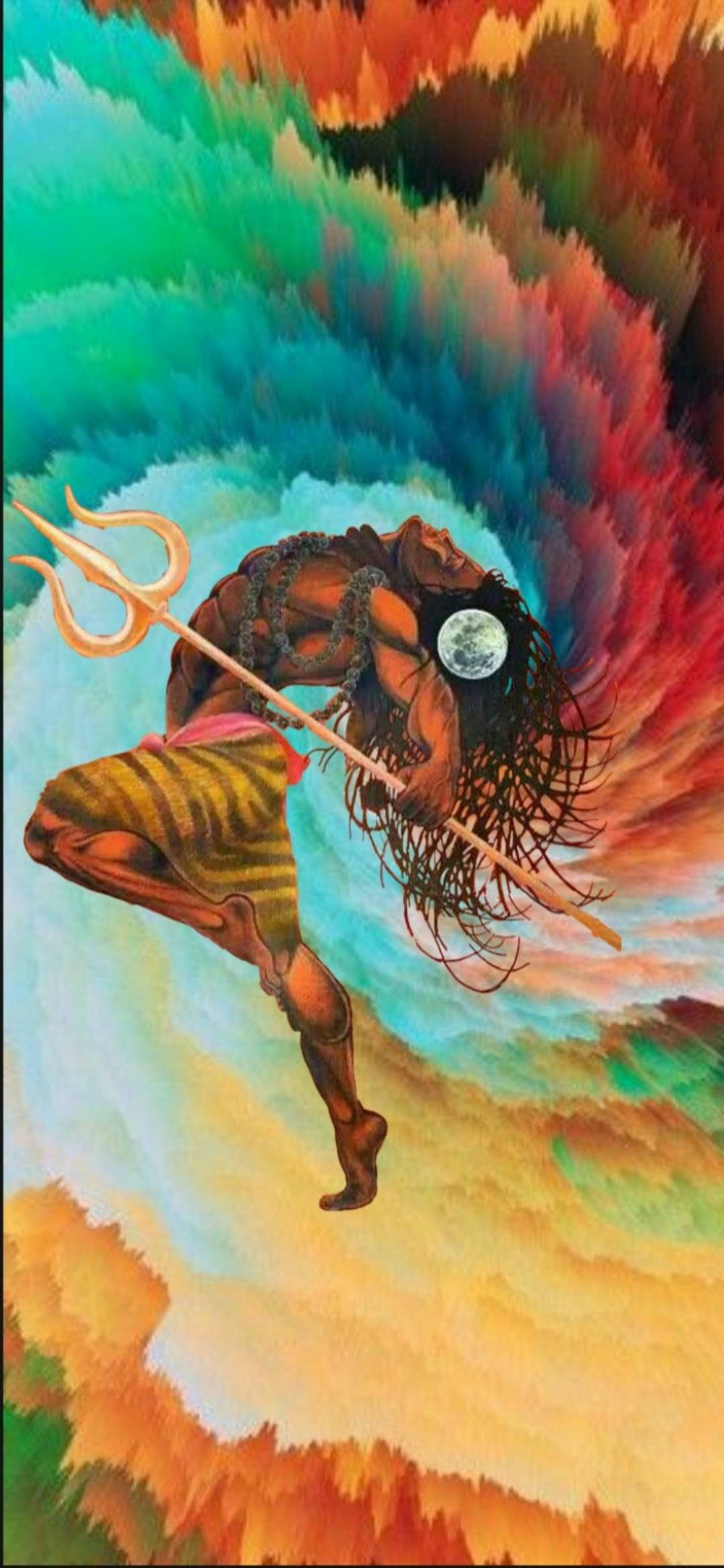 Mahakal Moon Art 壁紙