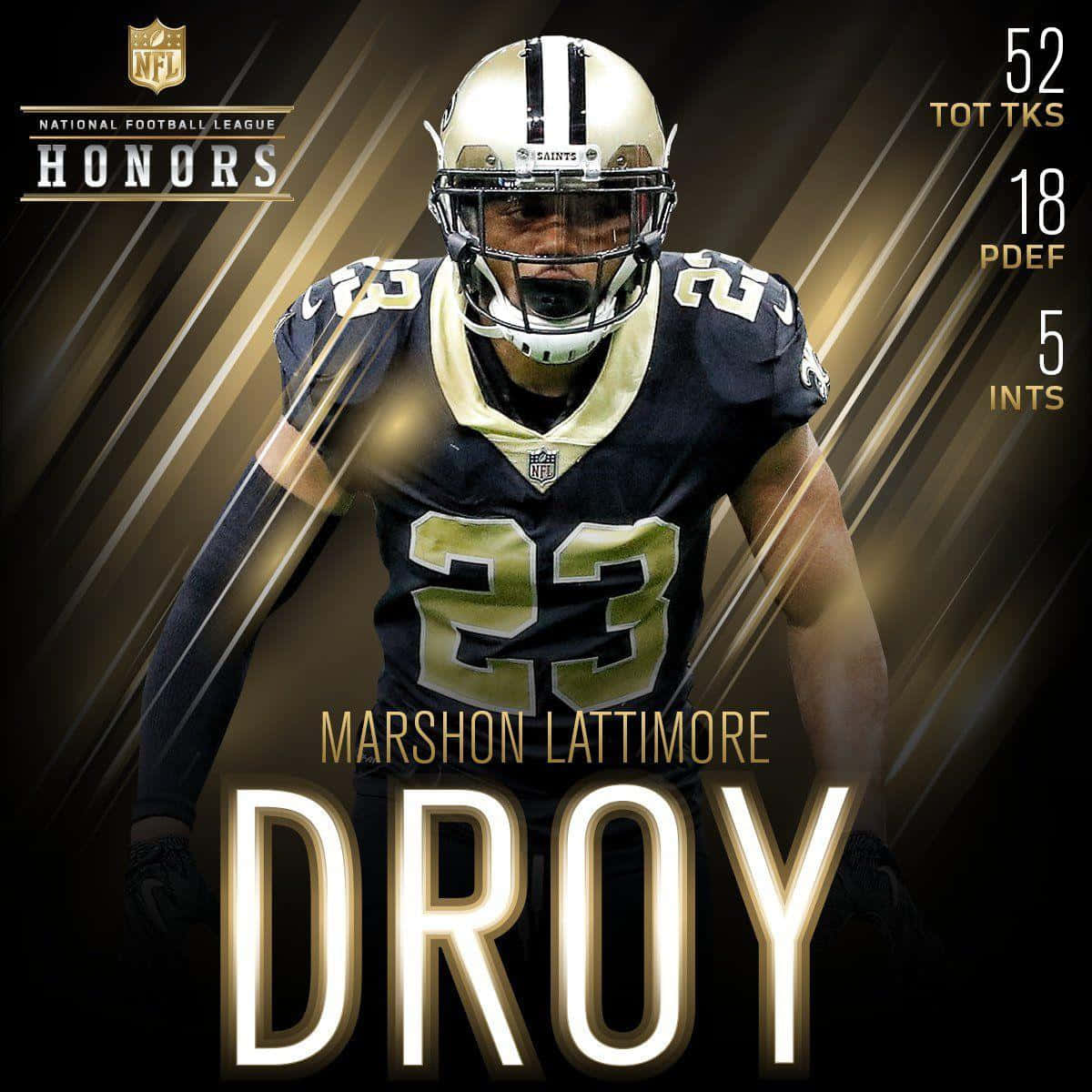 Marshon Lattimore NFL Honors ポスター 壁紙