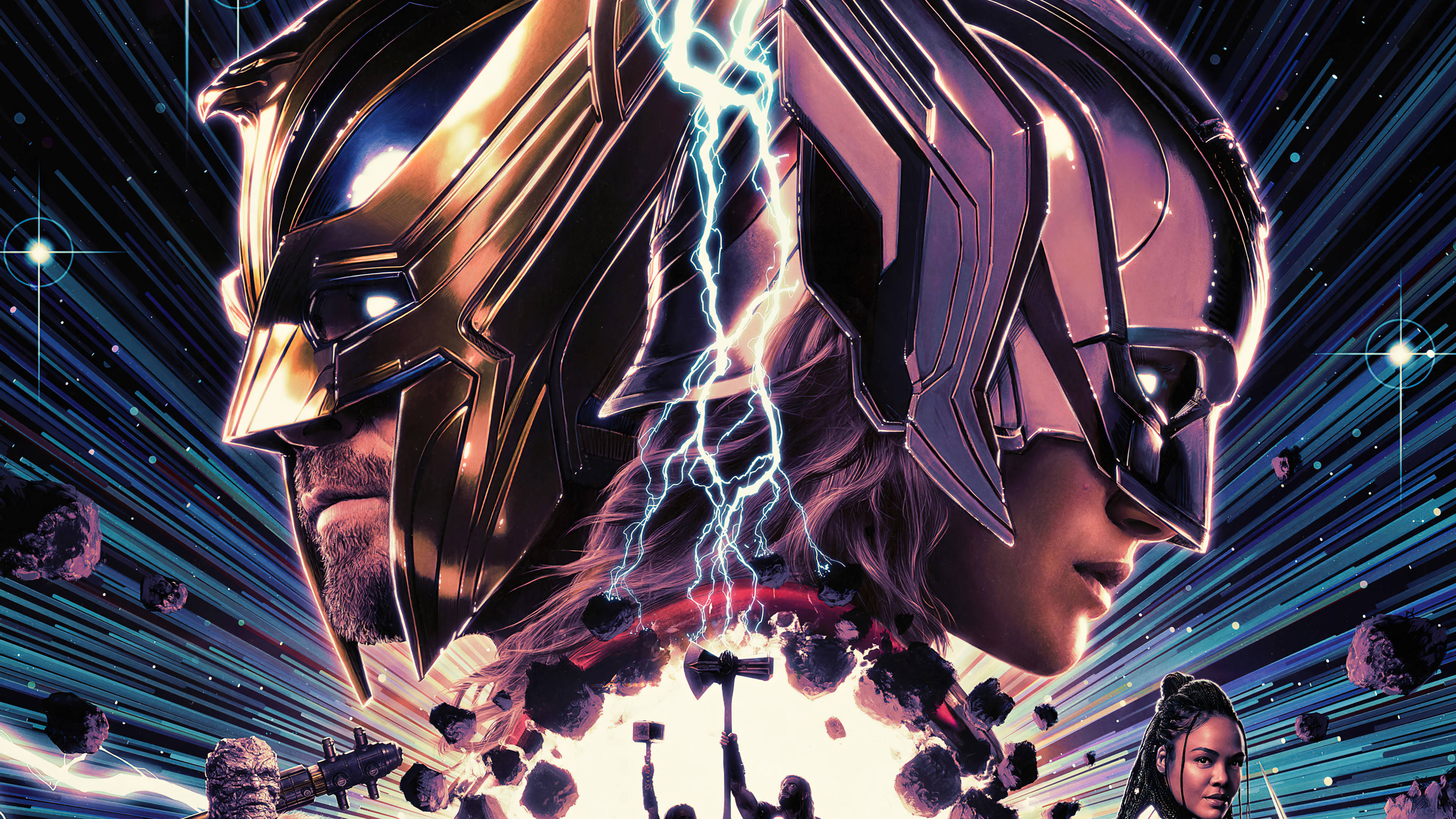 ソーのダイナミックデュオ - Marvel ラップトップ壁紙 壁紙