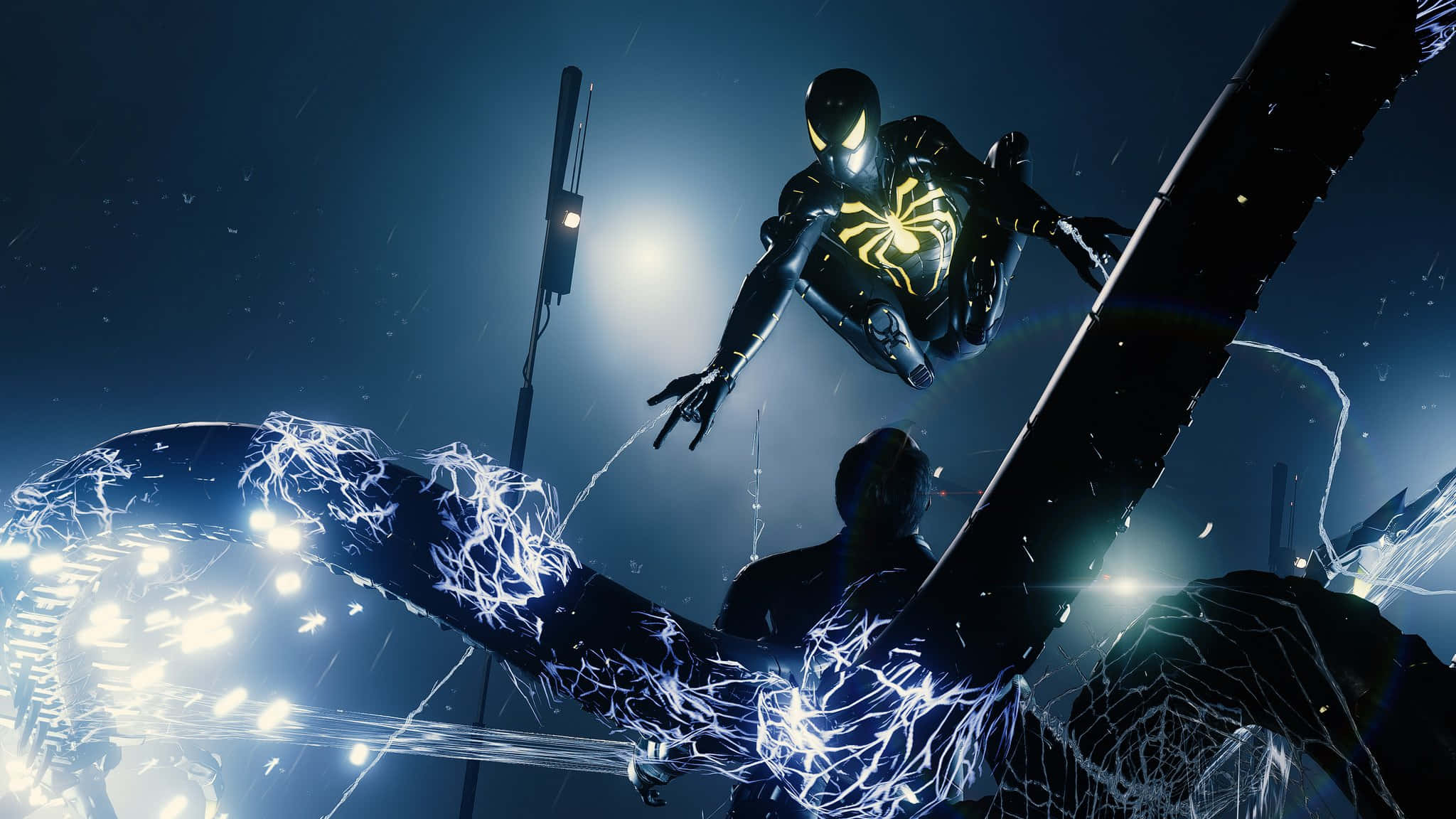 Marvel PS4 スパイダーマン ブラックスーツ 壁紙