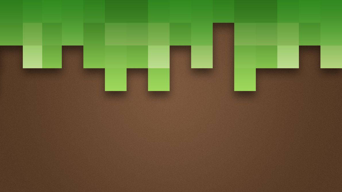 人気ゲームMinecraftの明るく鮮やかなピクセルアート 壁紙