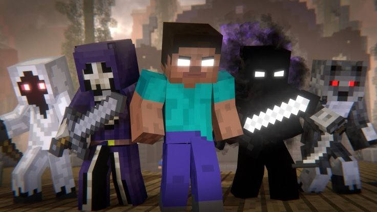 Minecraft Herobrineとモンスター、エンティティ 壁紙