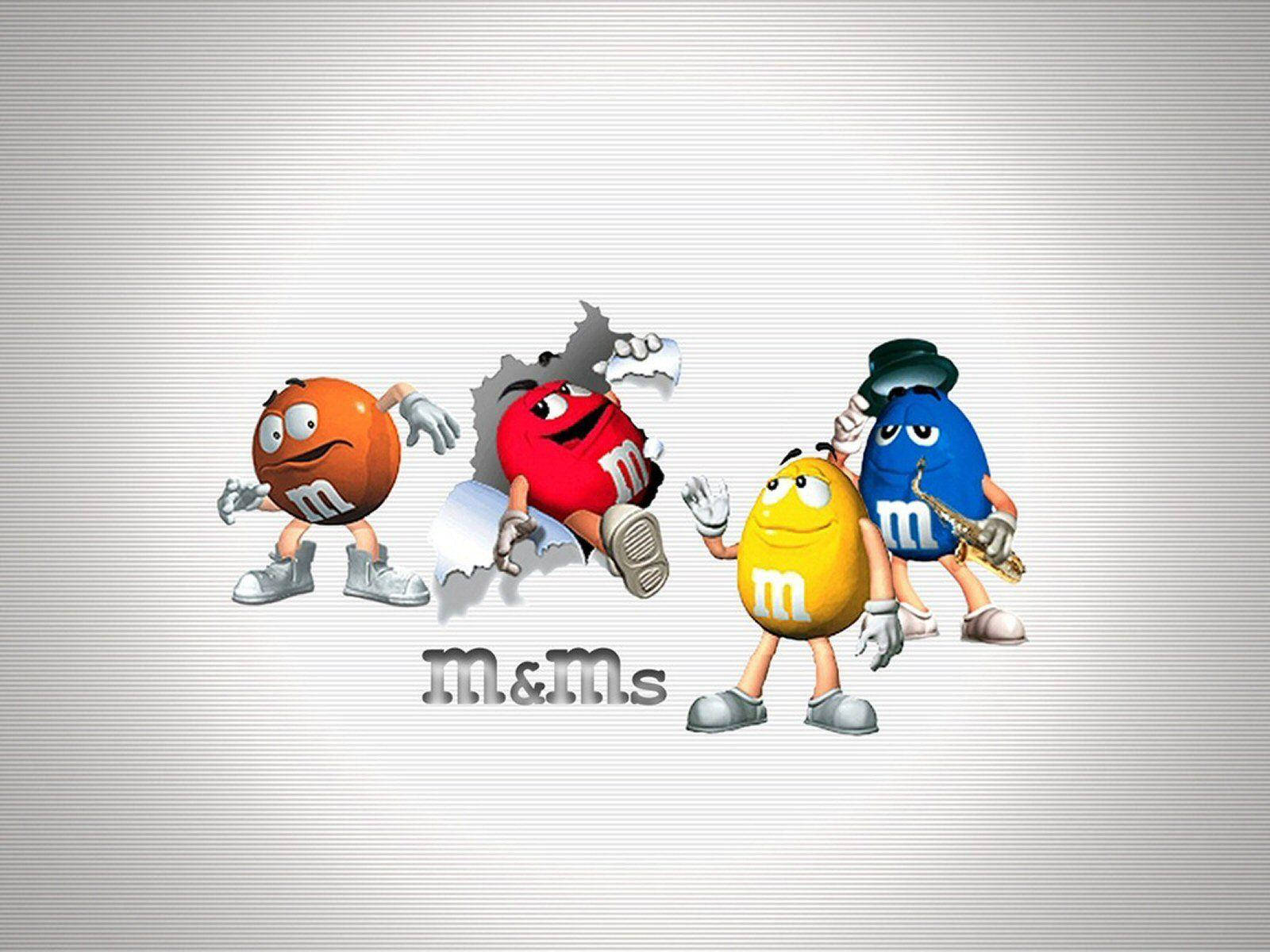 Mms カラフルなチョコレートキャラクター 壁紙