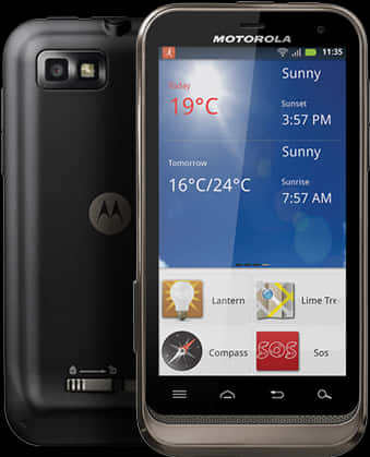 Motorola Androidスマートフォン 天気ウィジェット 壁紙