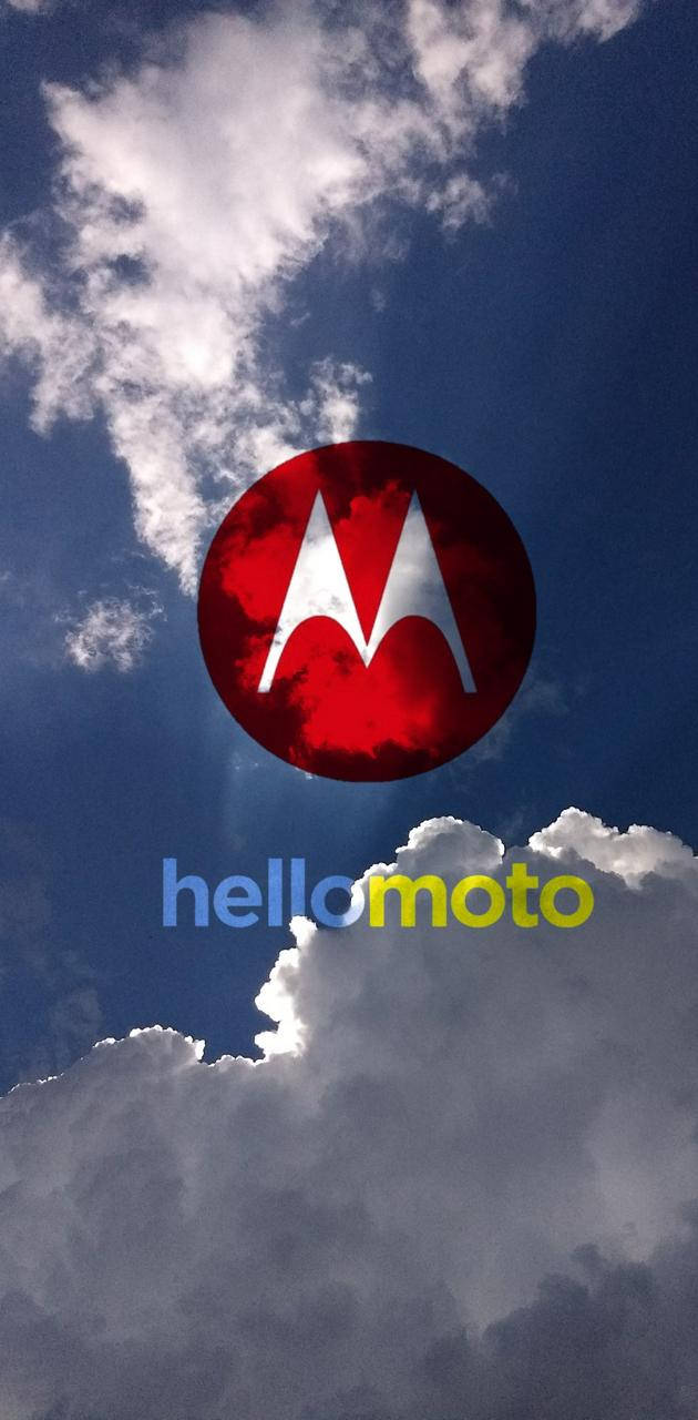 Motorola レッドロゴ イン スカイ 壁紙