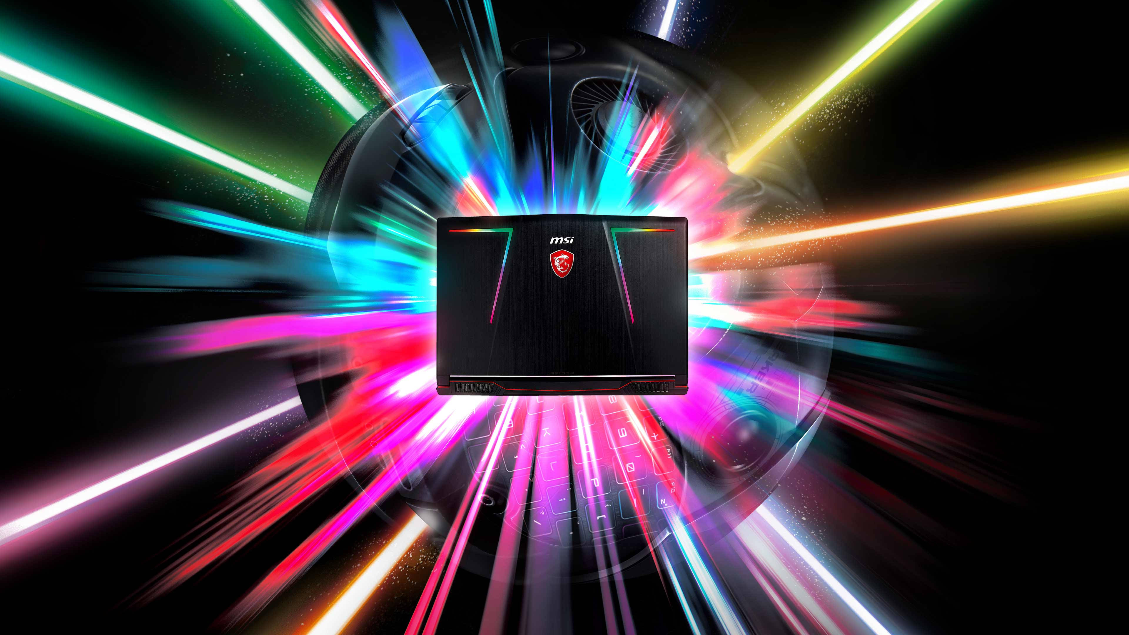 MSI ラップトップ RGB 4K 壁紙