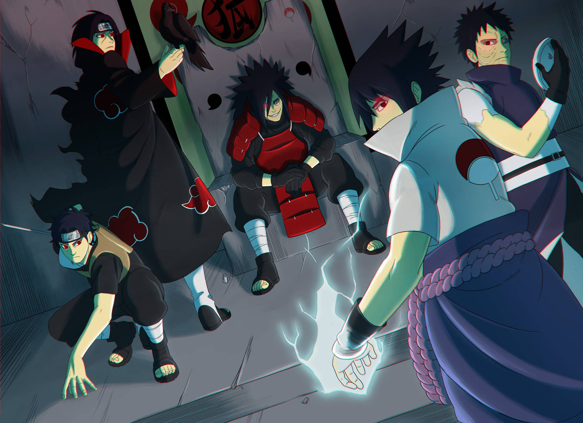 NARUTO 4K うちは一族 写輪眼 壁紙
