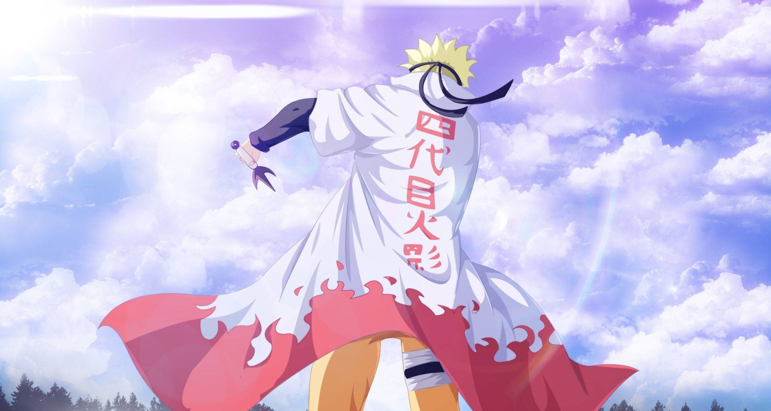 Naruto 火影後ろ姿の美的ポートレート 壁紙