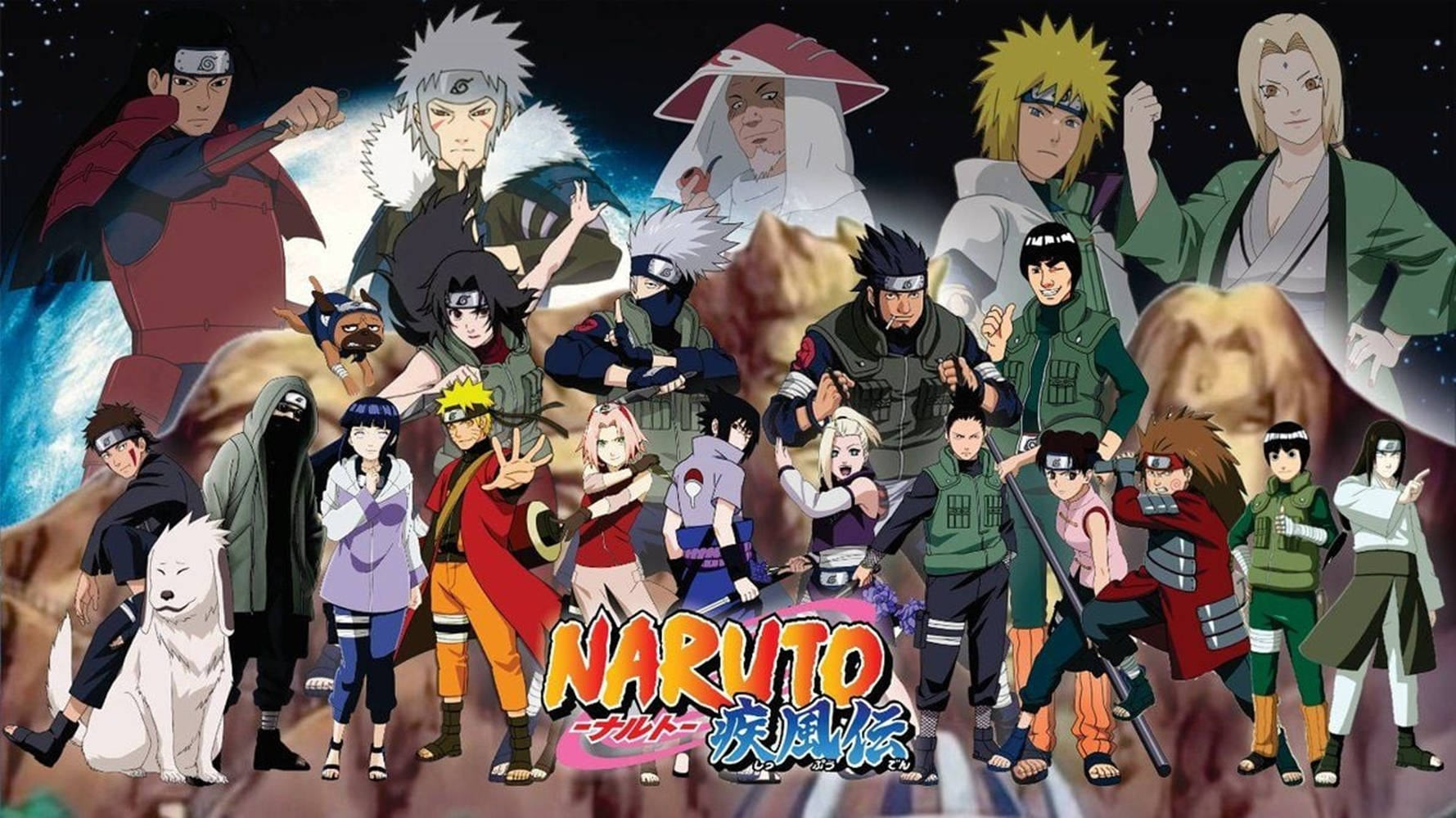 NARUTO疾風伝 火影たちのノートパソコン壁紙 壁紙