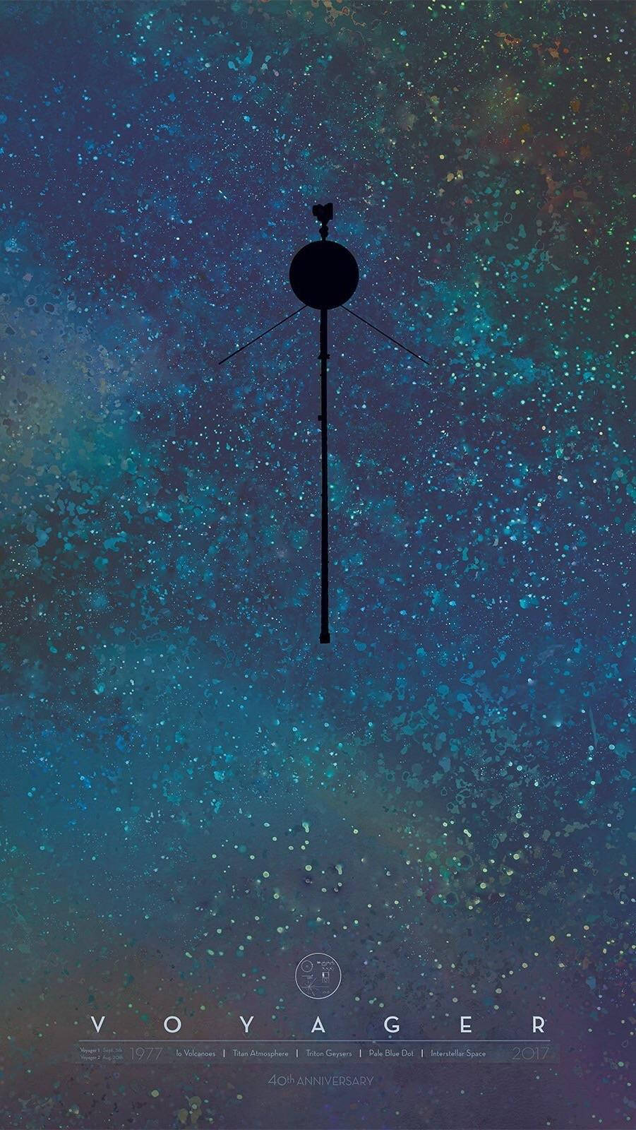 NASA iPhone Voyager 40周年記念 壁紙