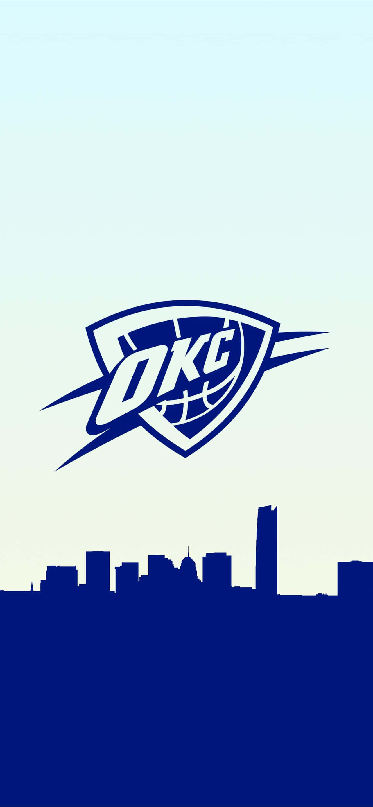 NBAバスケットボールチーム オクラホマシティ・サンダーズのロゴ 壁紙