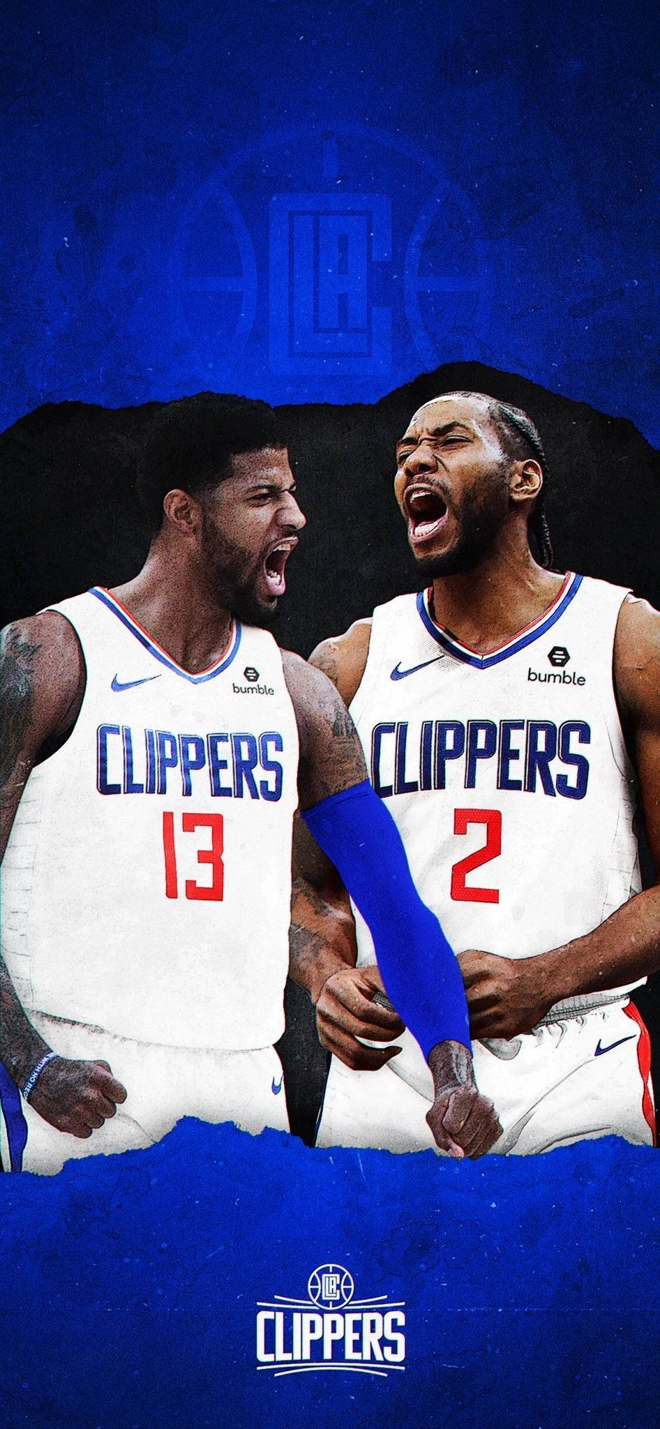 NBA カワイ・レナード＆ポール・ジョージ 壁紙