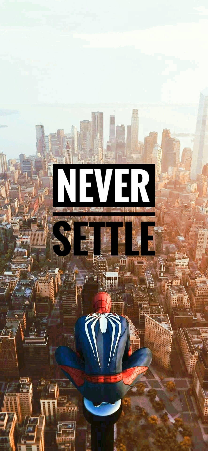 Never Settle ニューヨーク背景 壁紙