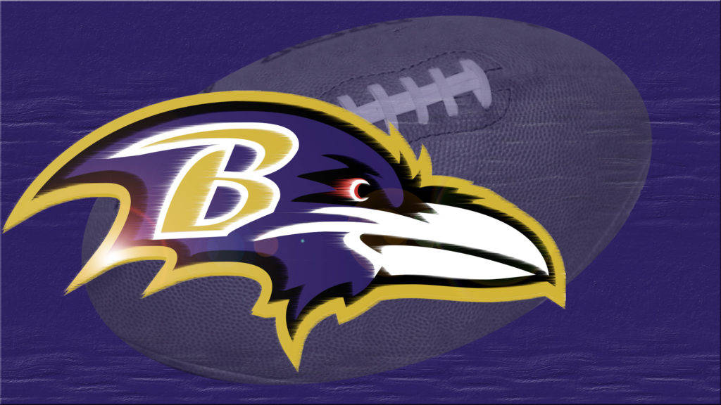 NFLフットボールチーム ボルチモア・レイブンズ ロゴ 壁紙