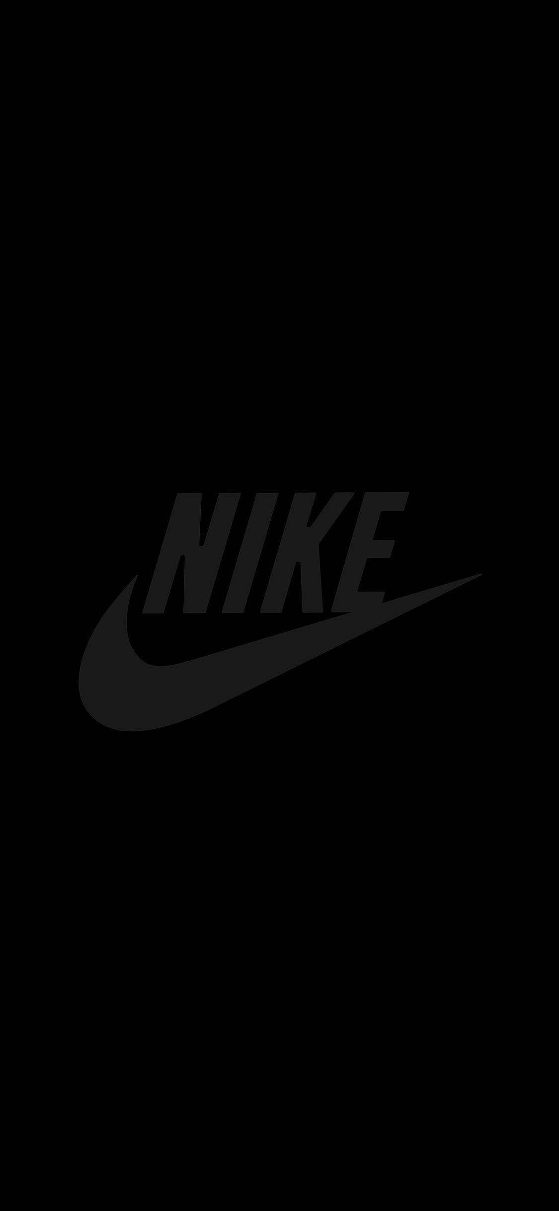 オールブラック Nike iPhone 壁紙