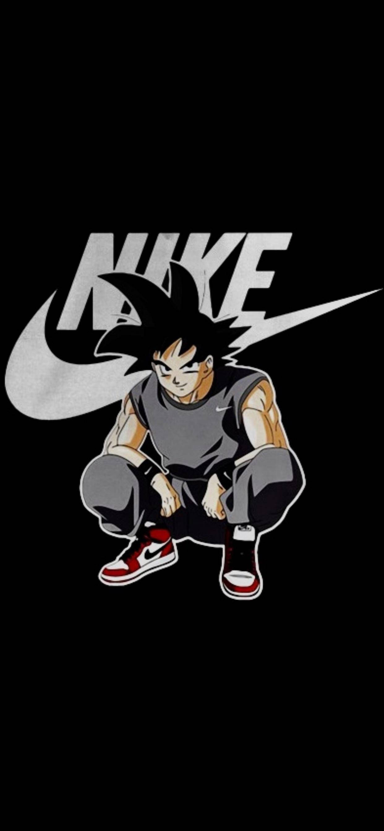 Nikeロゴと孫悟空のiPhone壁紙 壁紙