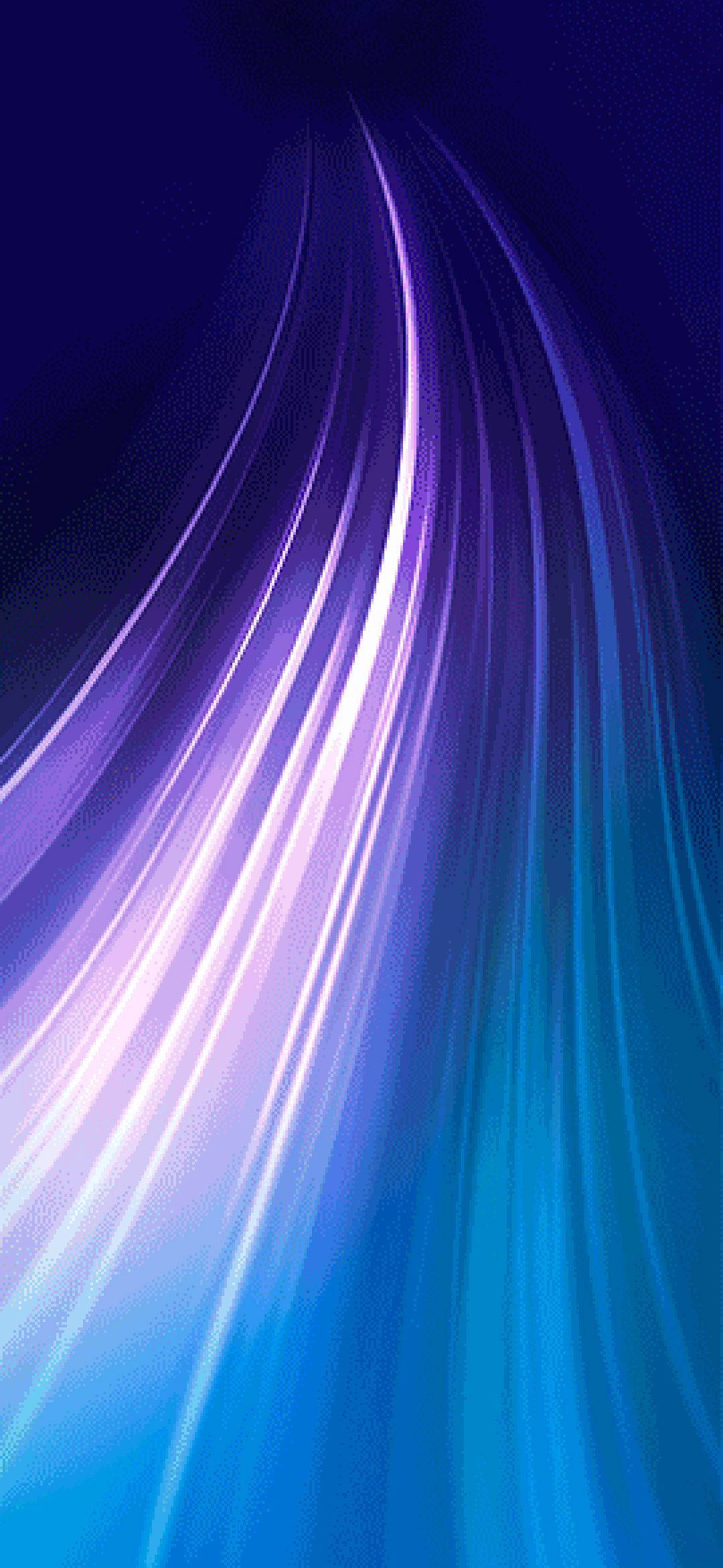 Note 8 パープルライトウェーブ 壁紙