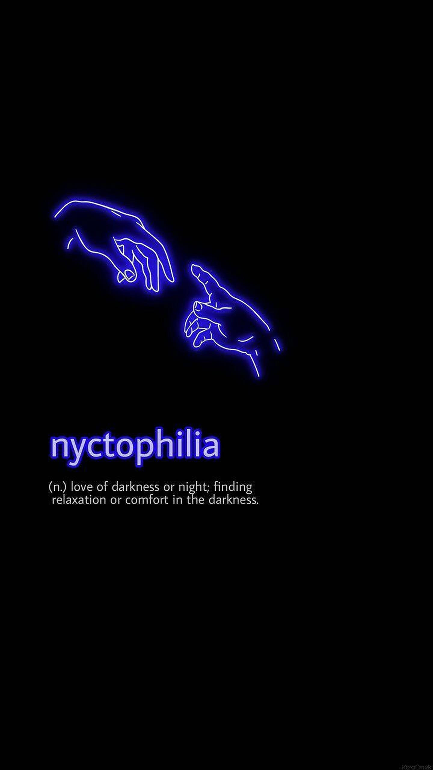Nyctophilia アートワード 壁紙