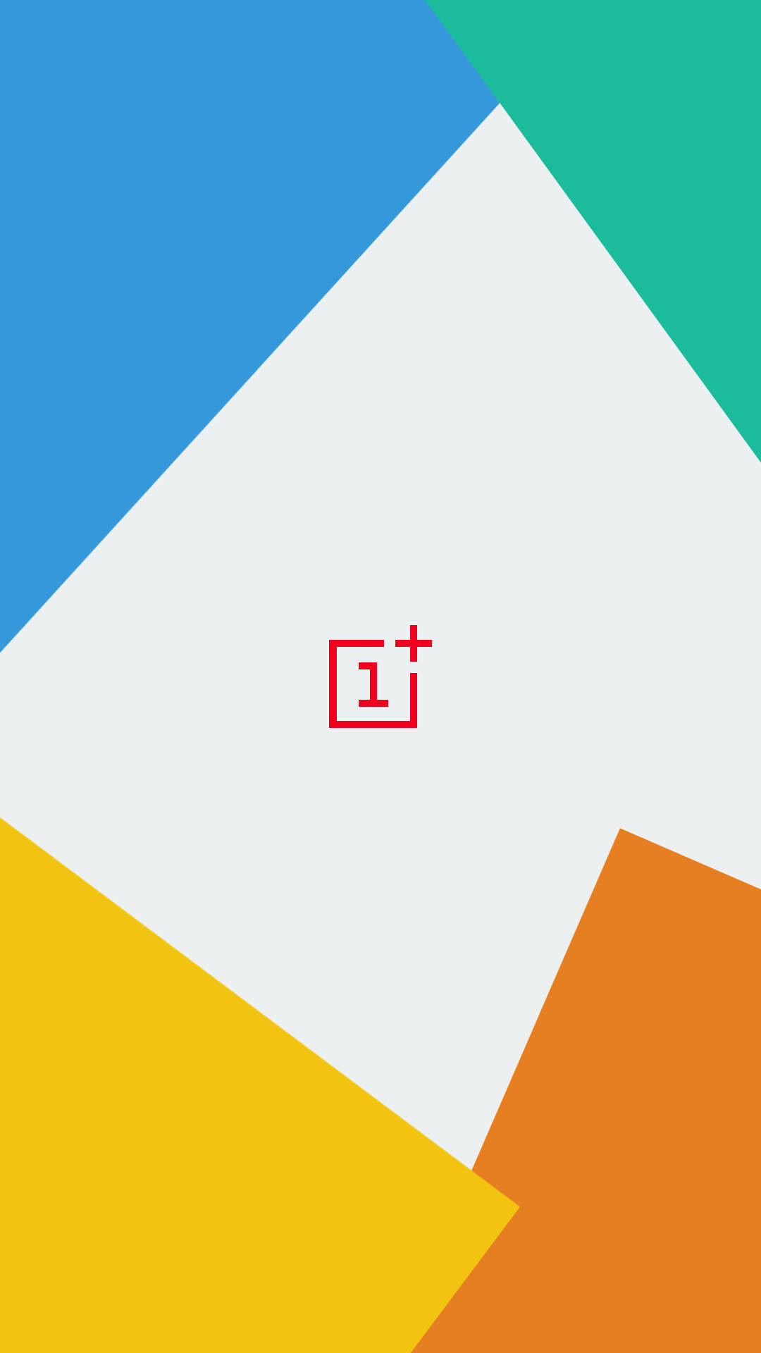 洗練されたOnePlusジオメトリックボーダーデザイン 壁紙