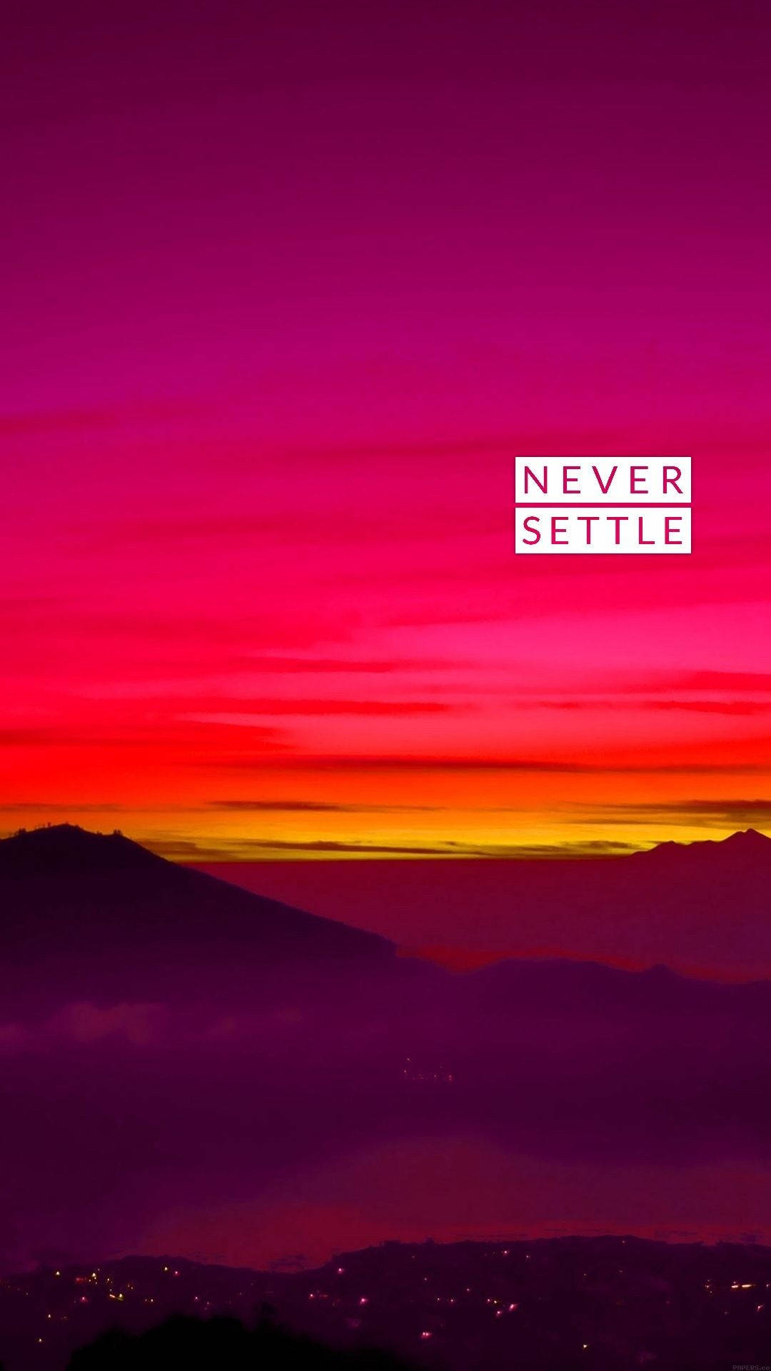 OnePlus Never Settle Dusk 壁紙