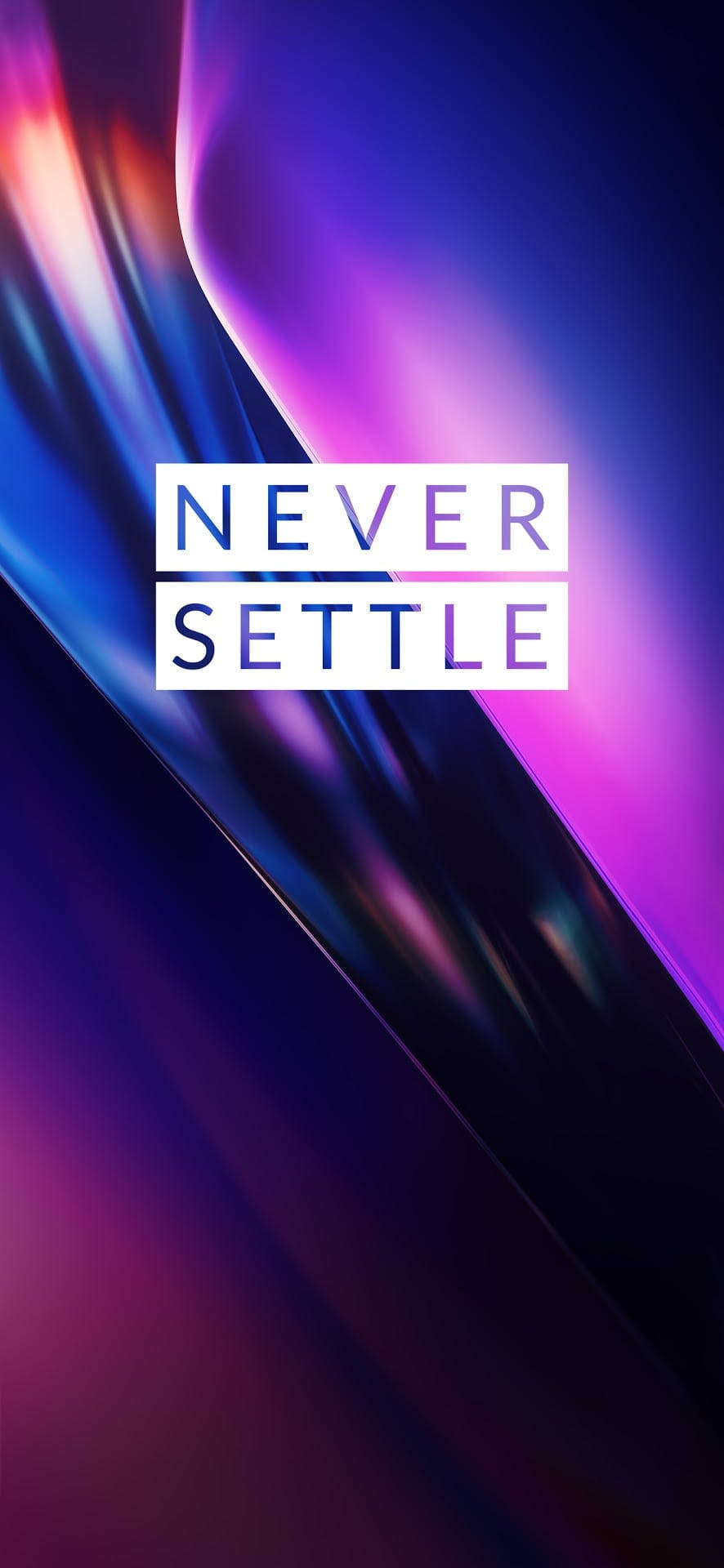 OnePlus バイオレット Never Settle 壁紙