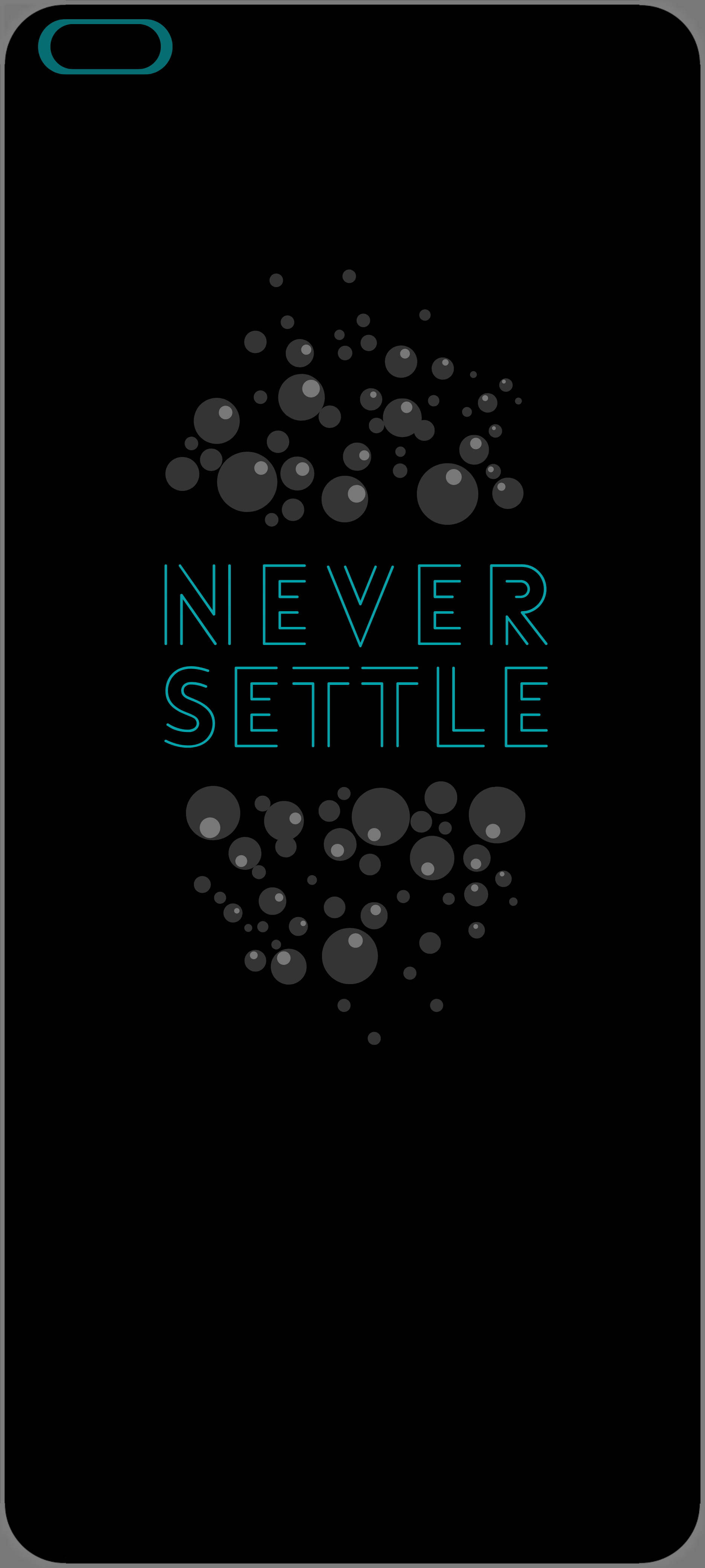 OnePlus Nord Never Settle バブル 壁紙