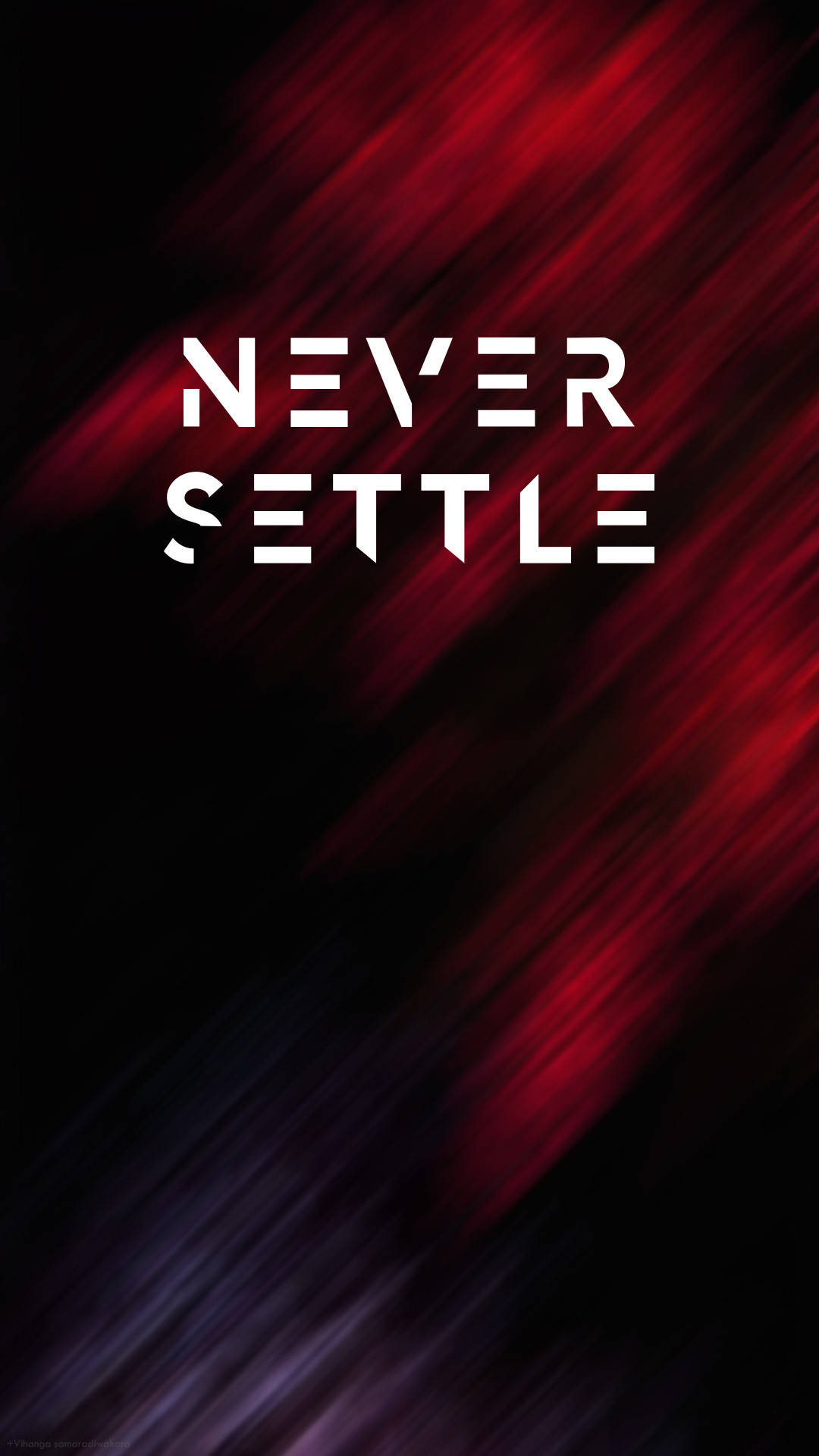 OnePlus マホガニー Never Settle 壁紙